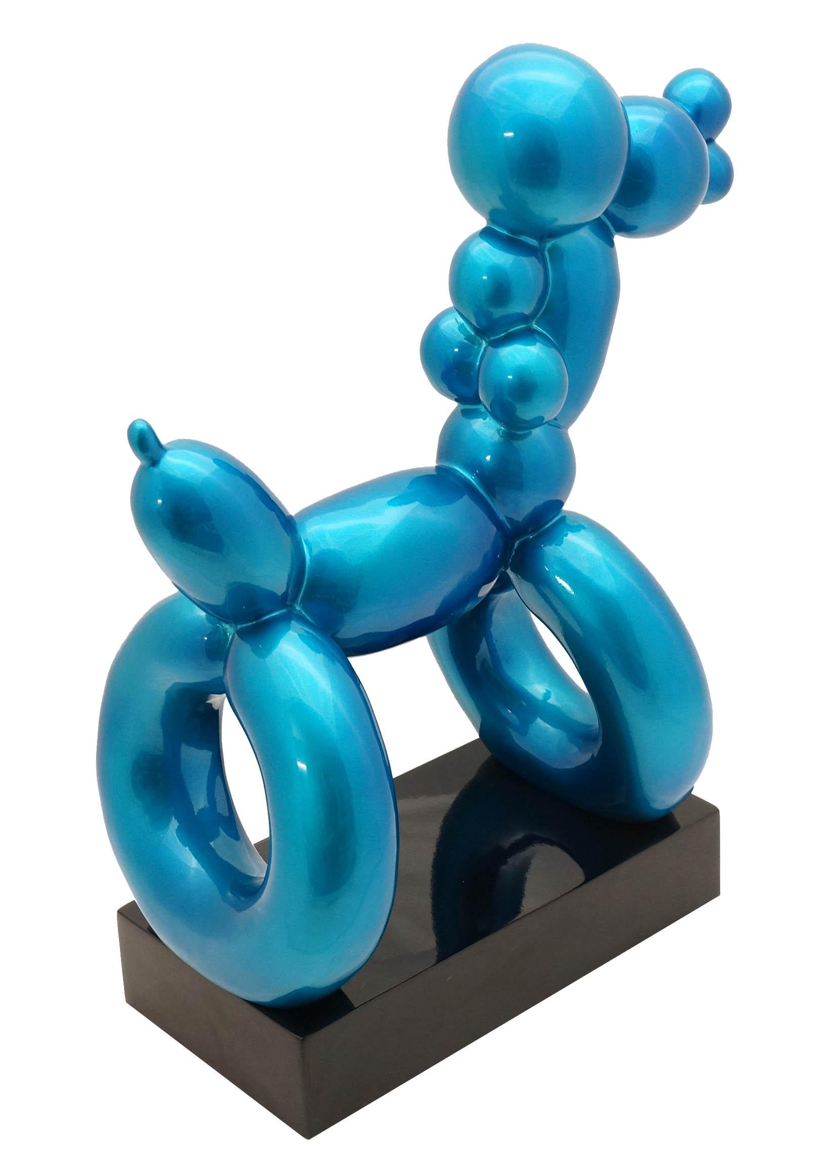 Scultura in fibra di vetro di un cane con palloncino, Arte contemporanea, 21° secolo. In condizioni buone in vendita a Saint-Ouen, FR