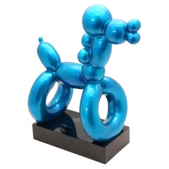 Fibreglass Sculpture of a Balloon Dog, Contemporary Art, 21st Century.