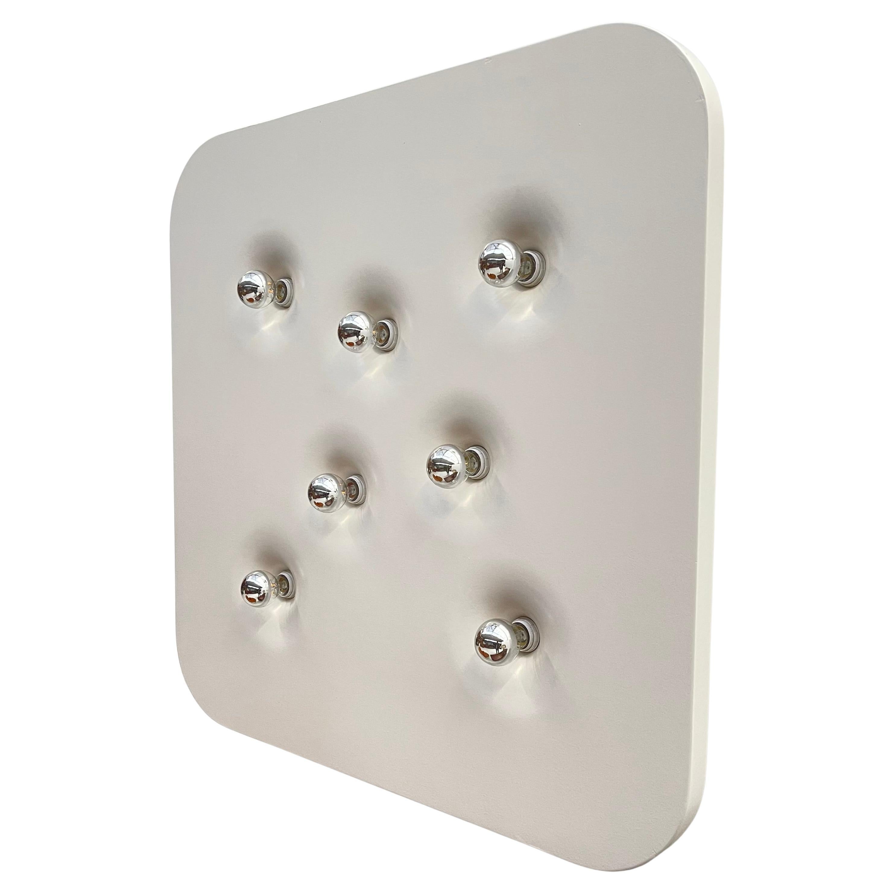 Fibreglass square wall lamp For Sale