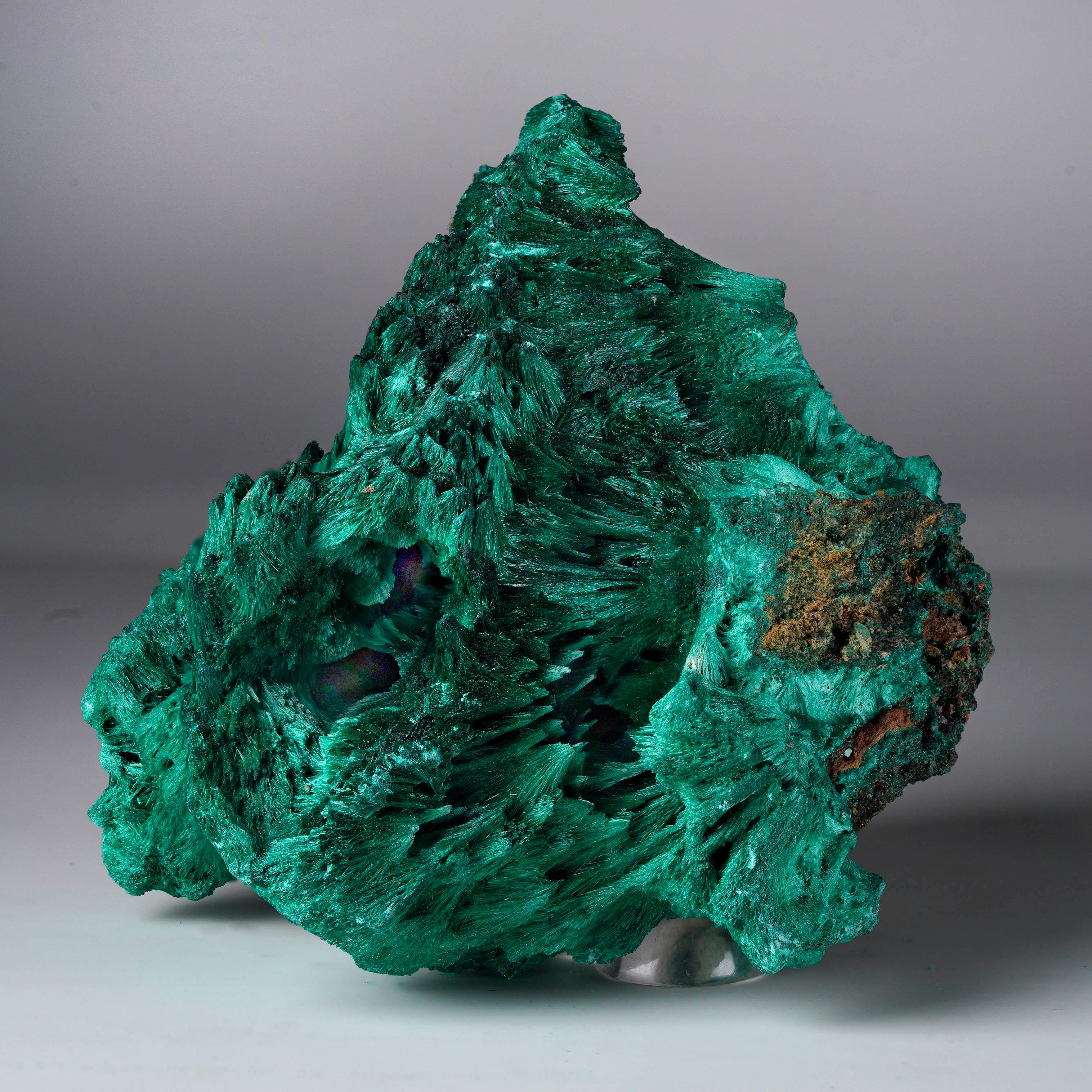 Congolese Malachite fibrosa - 321 grammi in vendita