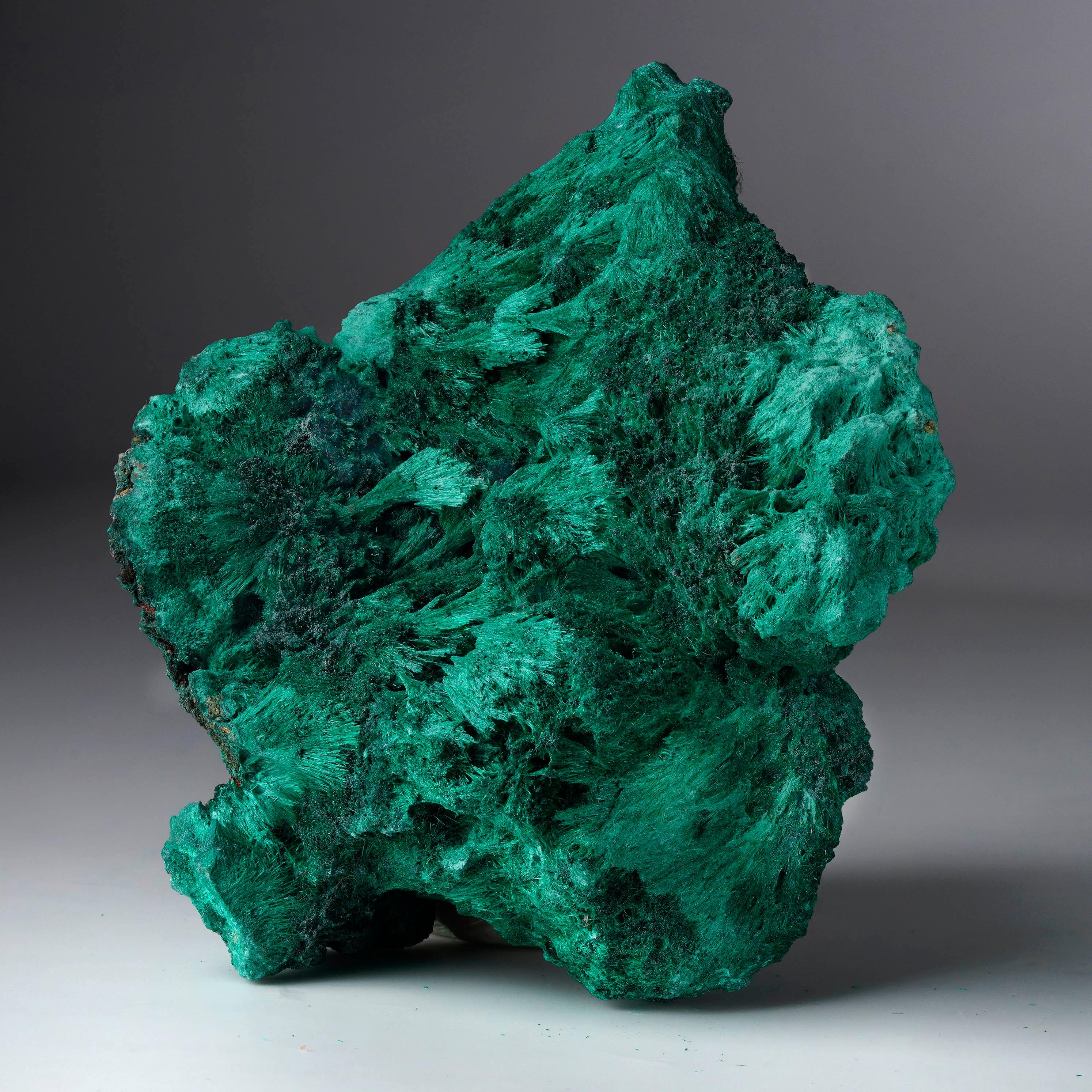 XXI secolo e contemporaneo Malachite fibrosa - 321 grammi in vendita