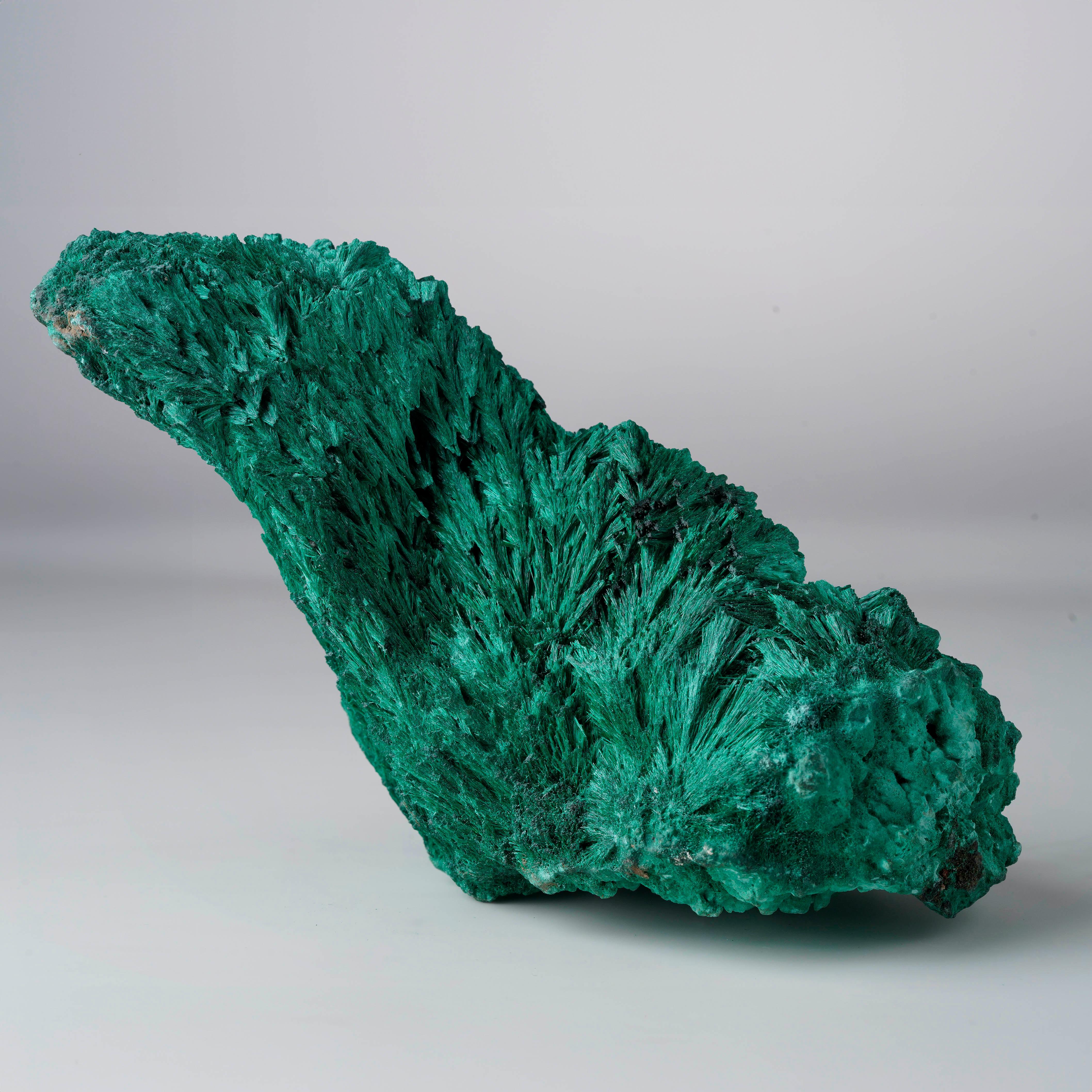 Congolese Malachite fibrosa - 567 grammi in vendita