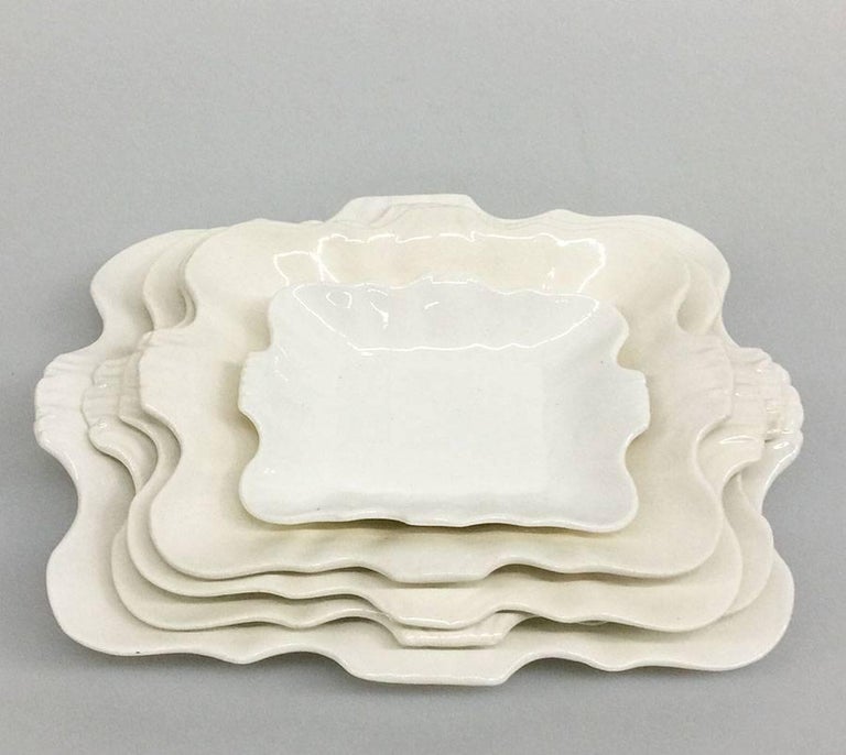 Fibve Cream Ware Wedgwood Serving Dishes, 18th Century For Sale at 1stDibs