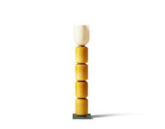 Ficapula Floor Lamp with Glass And Marble Base by Cassina