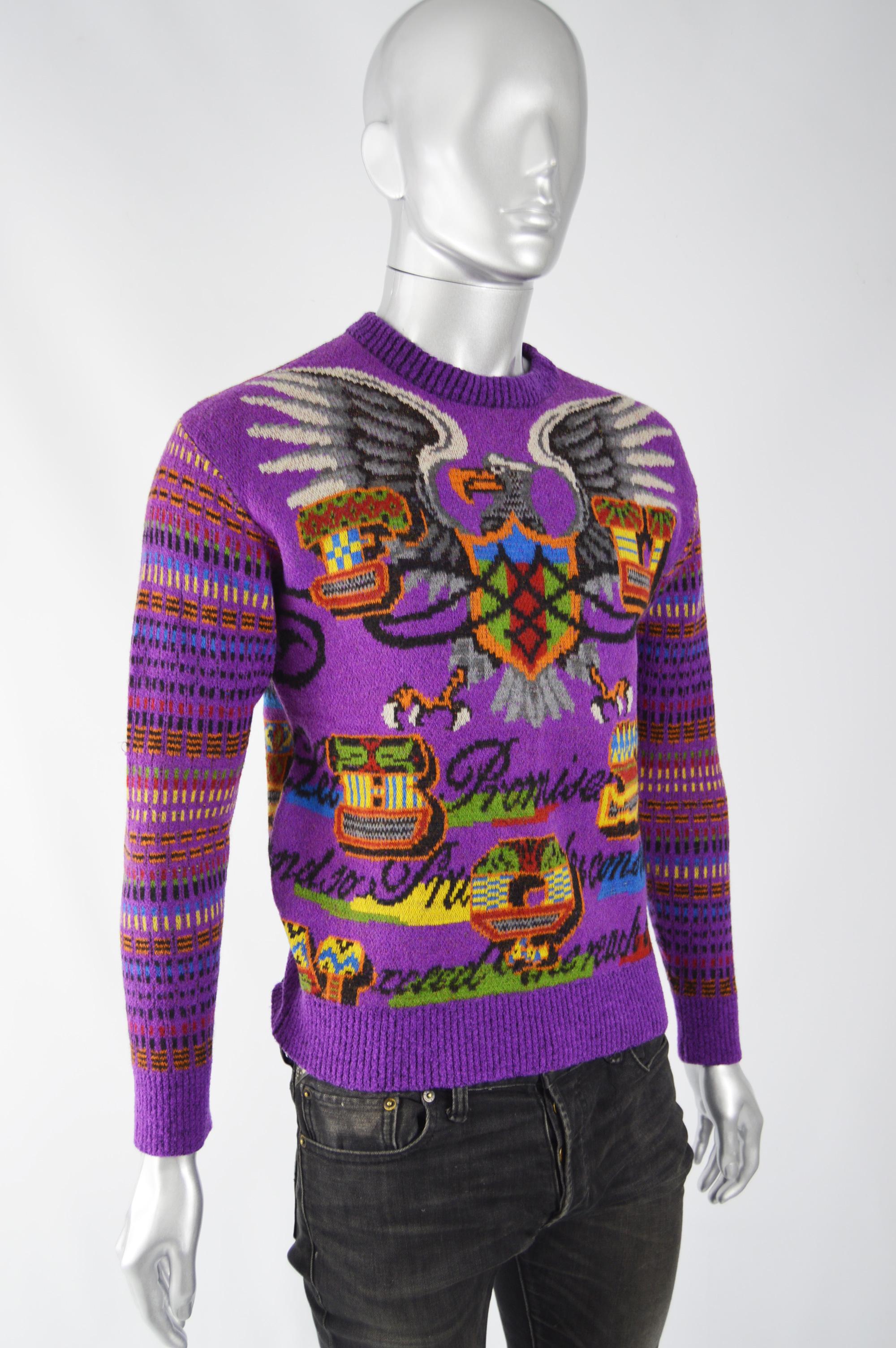 purple sweater mens
