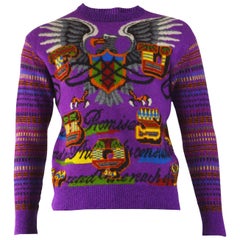 Ficce Yoshiyuki Konishi Retro Purple Mens Unisex Sweater