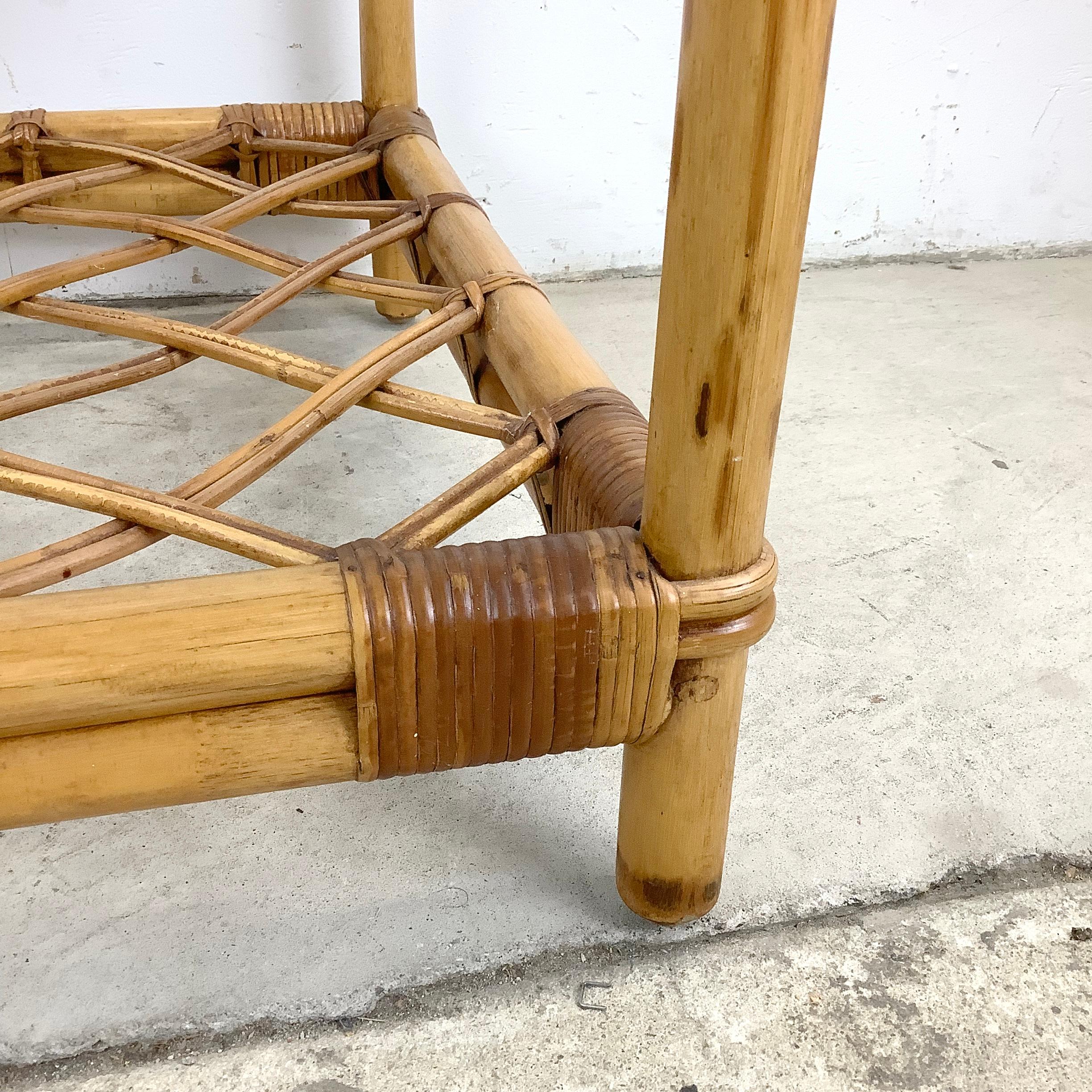 Ficks Reed Bamboo Rattan End Table 6