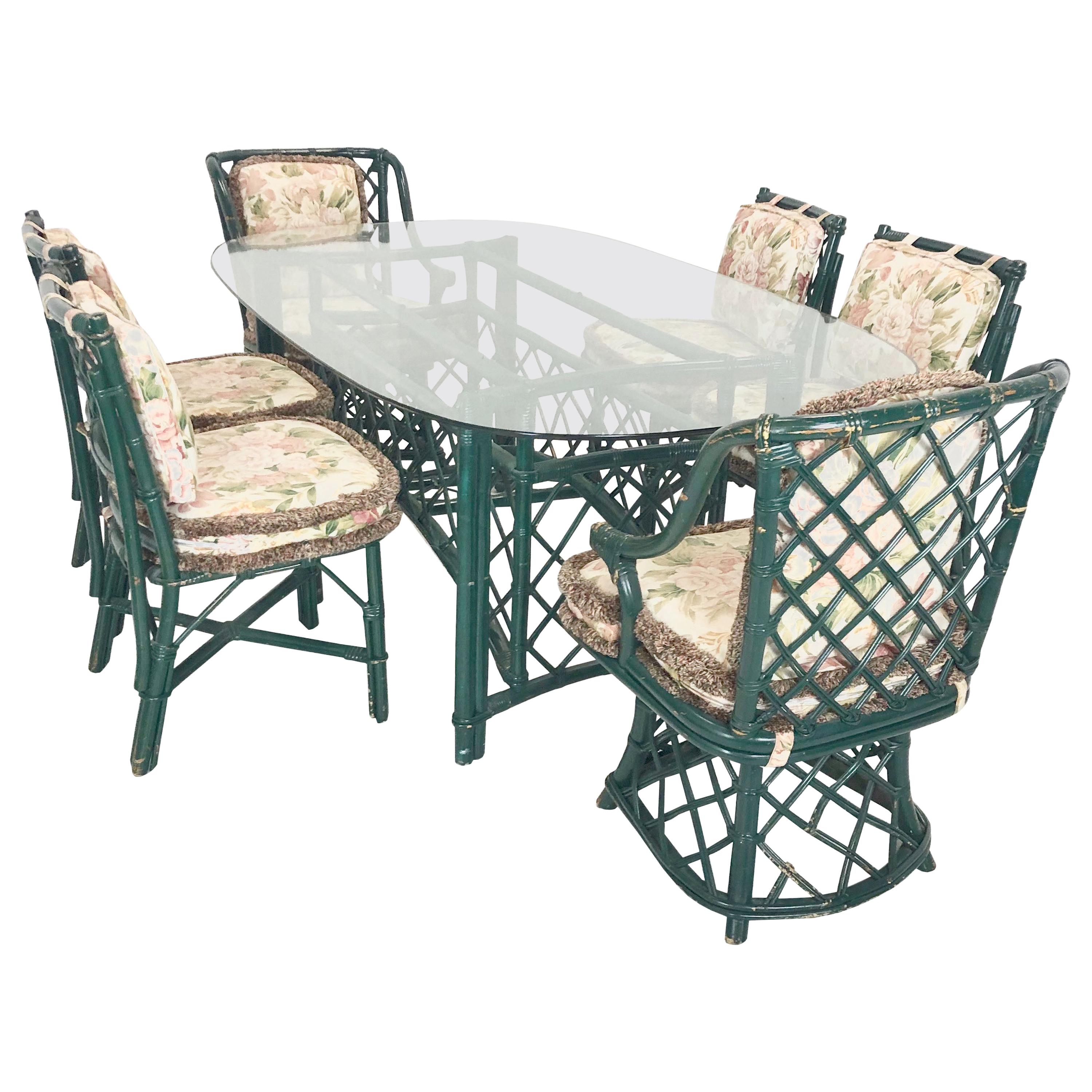 Ficks Reed Dining Table and Chairs
