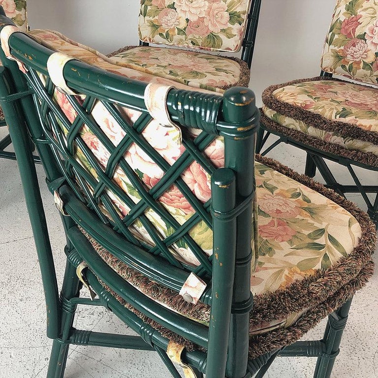 Ficks Reed Dining Table and Chairs For Sale at 1stDibs