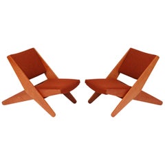 Ficks Reed Folding Lounge Chairs