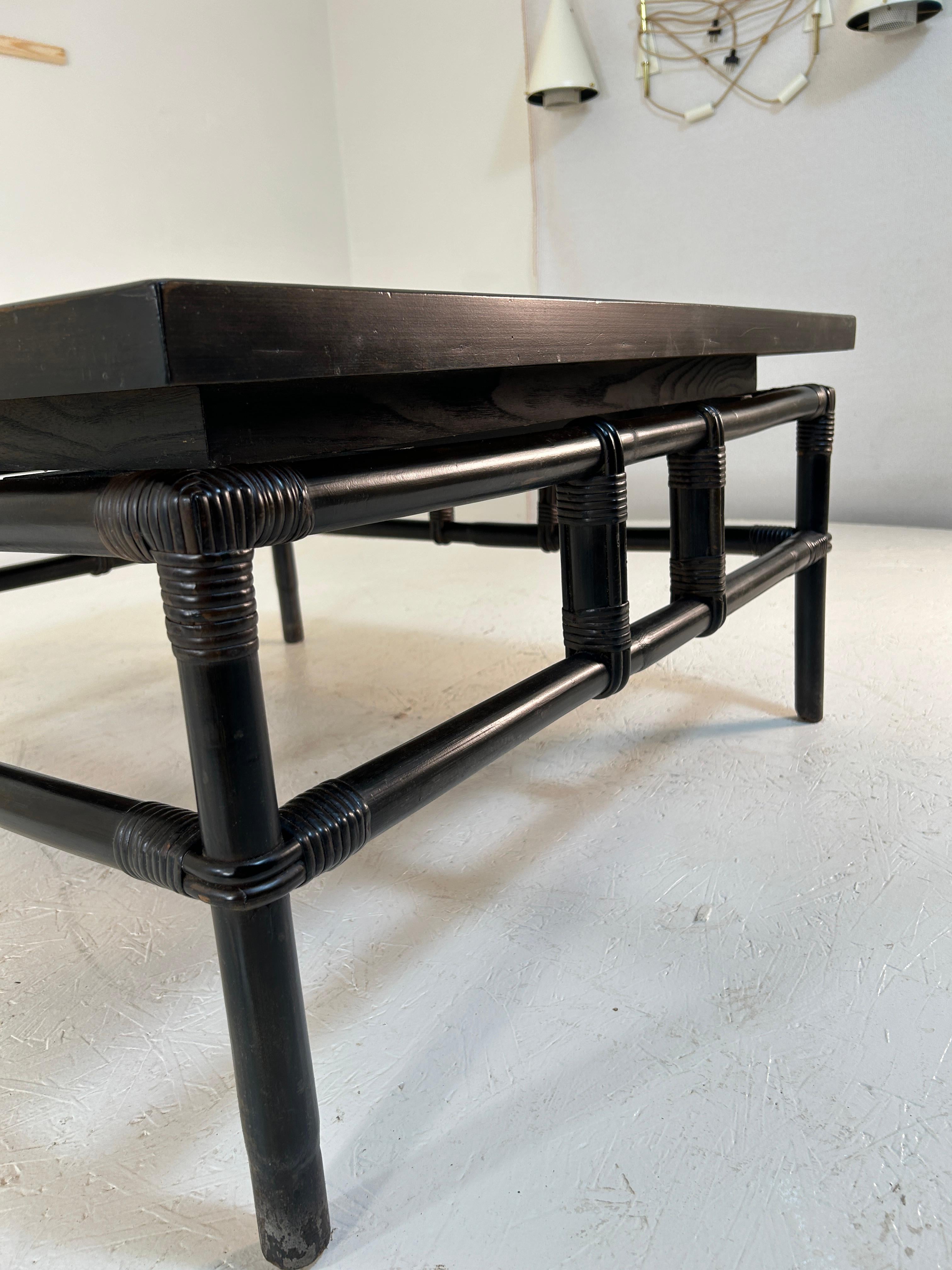 Ficks Reed John Wisner covered patio table For Sale 1