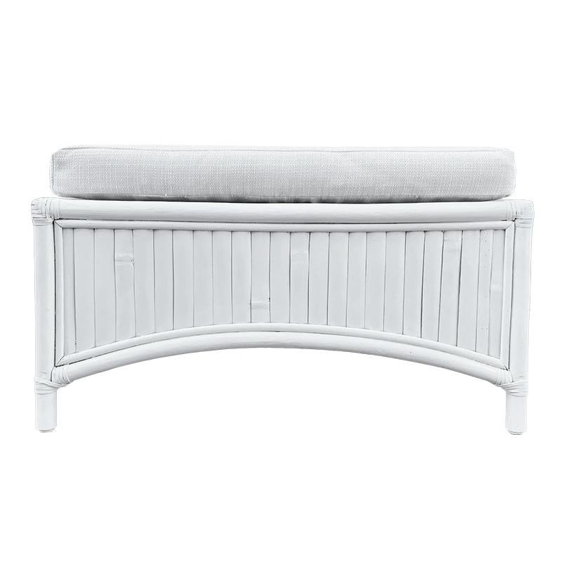 Ficks Reed  Large  Dos éventail en rotin fendu  Fauteuils Club et Ottoman en vente 9