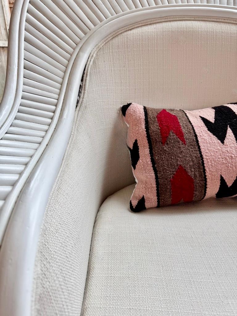 Ficks Reed  Large  Dos éventail en rotin fendu  Fauteuils Club et Ottoman en vente 12