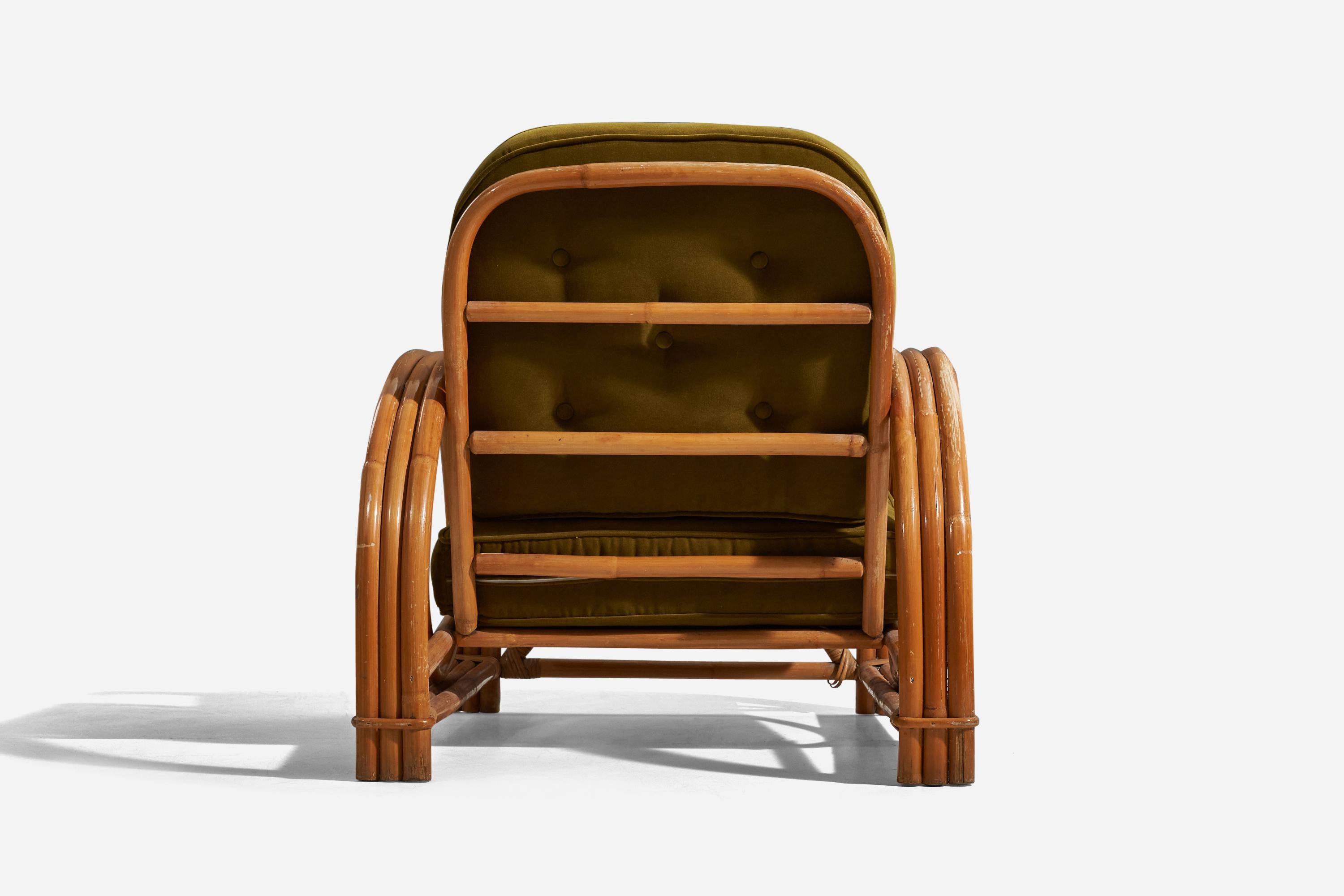 Ficks Reed, Lounge Chairs, Bamboo, Rattan, Fabric, C. 1950s at 1stDibs ...