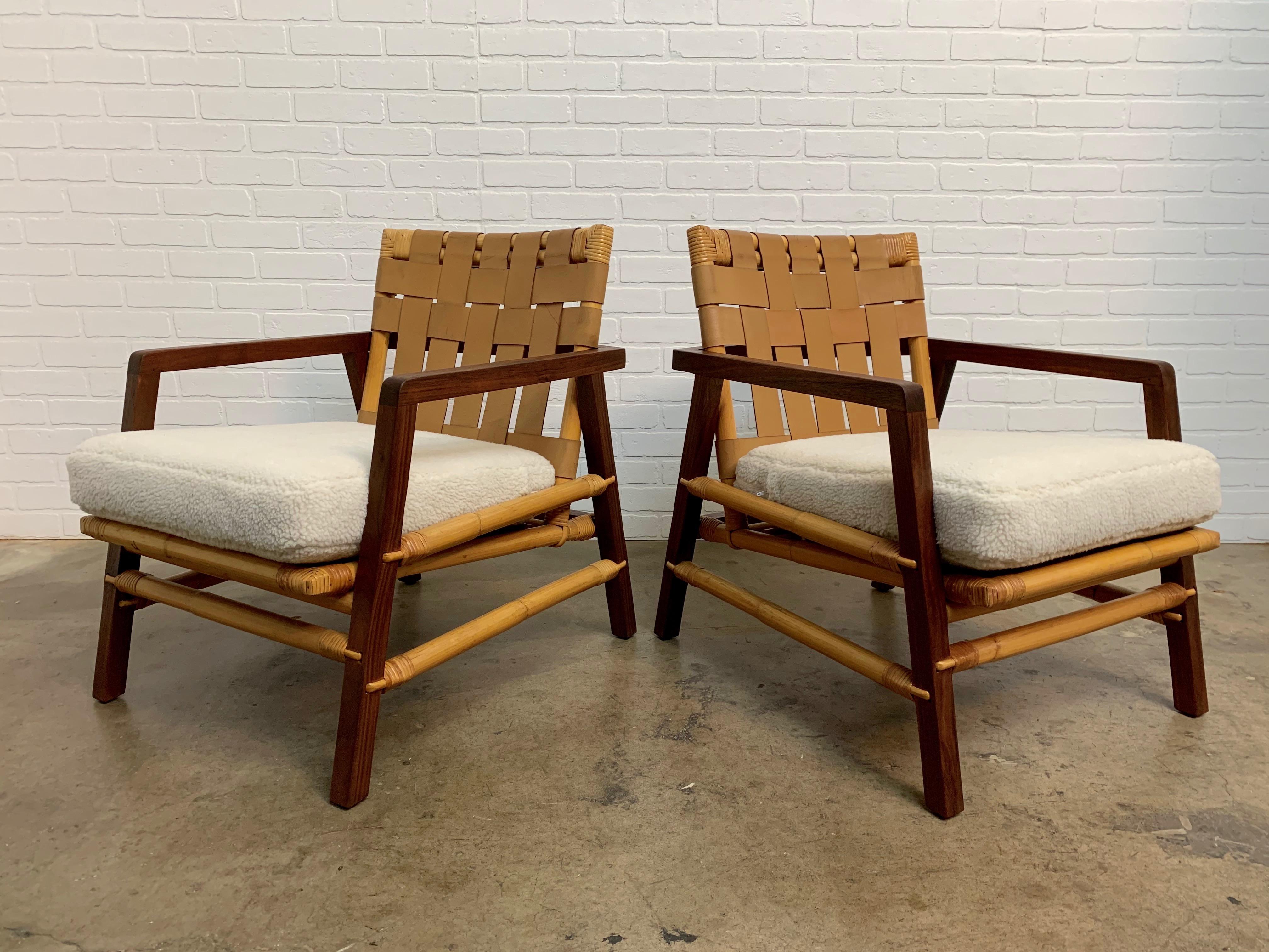 Mid-Century Modern Ficks Reed Midcentury Lounge Chairs