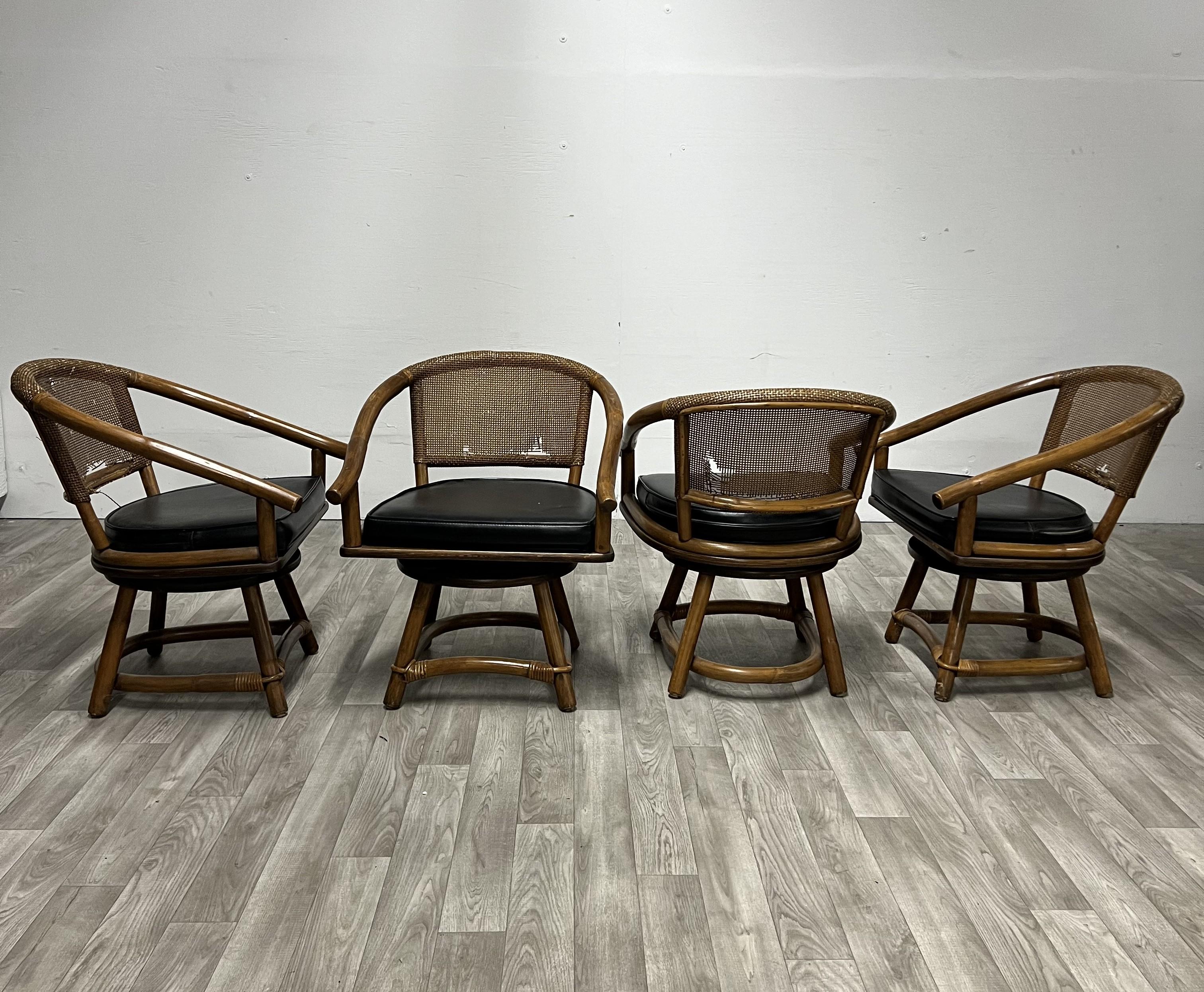 20th Century Ficks Reed Mid Century Modern Dining Set For Sale