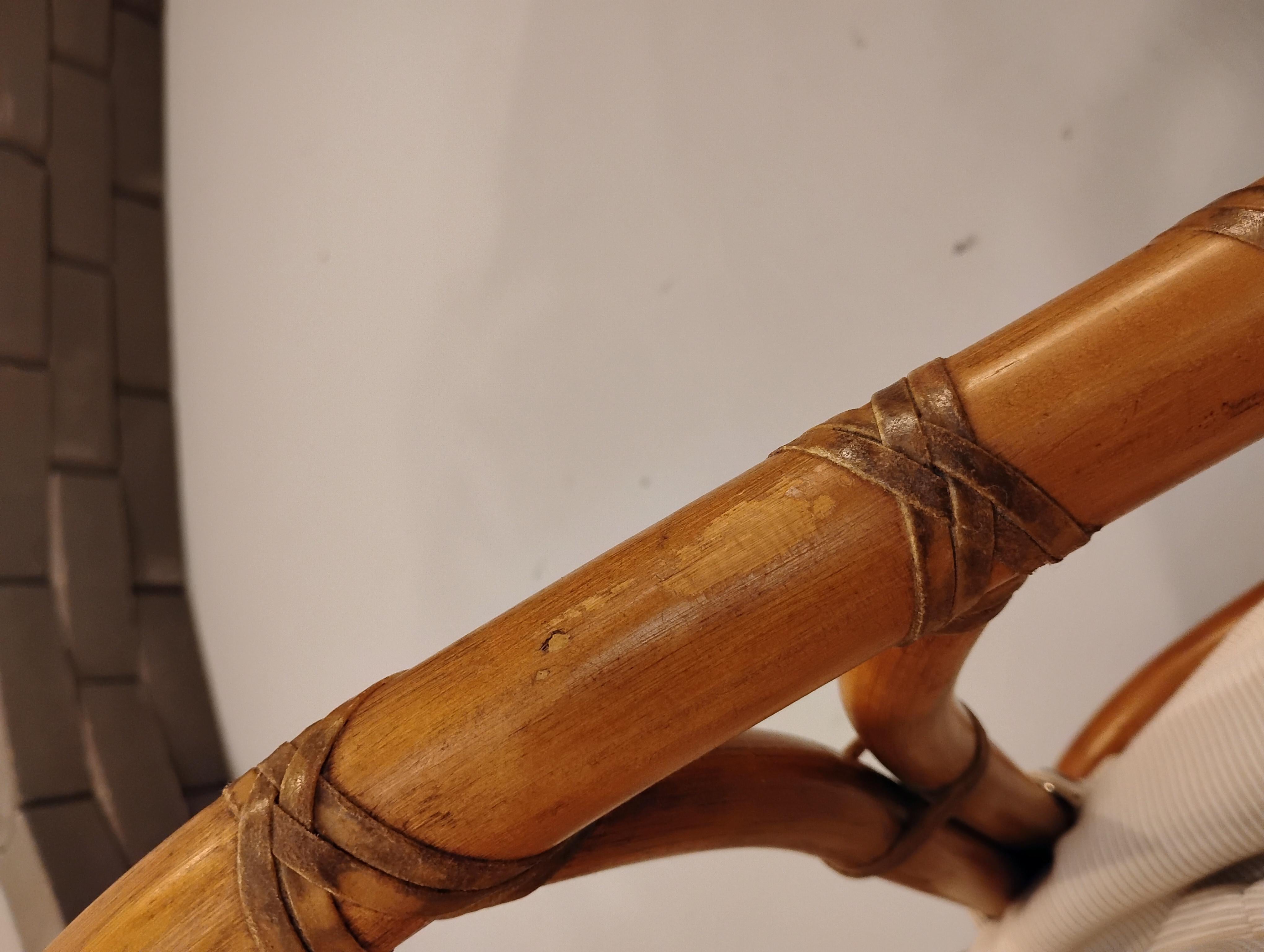 Set da pranzo in rattan del metà secolo di Ficks Reed in vendita 8