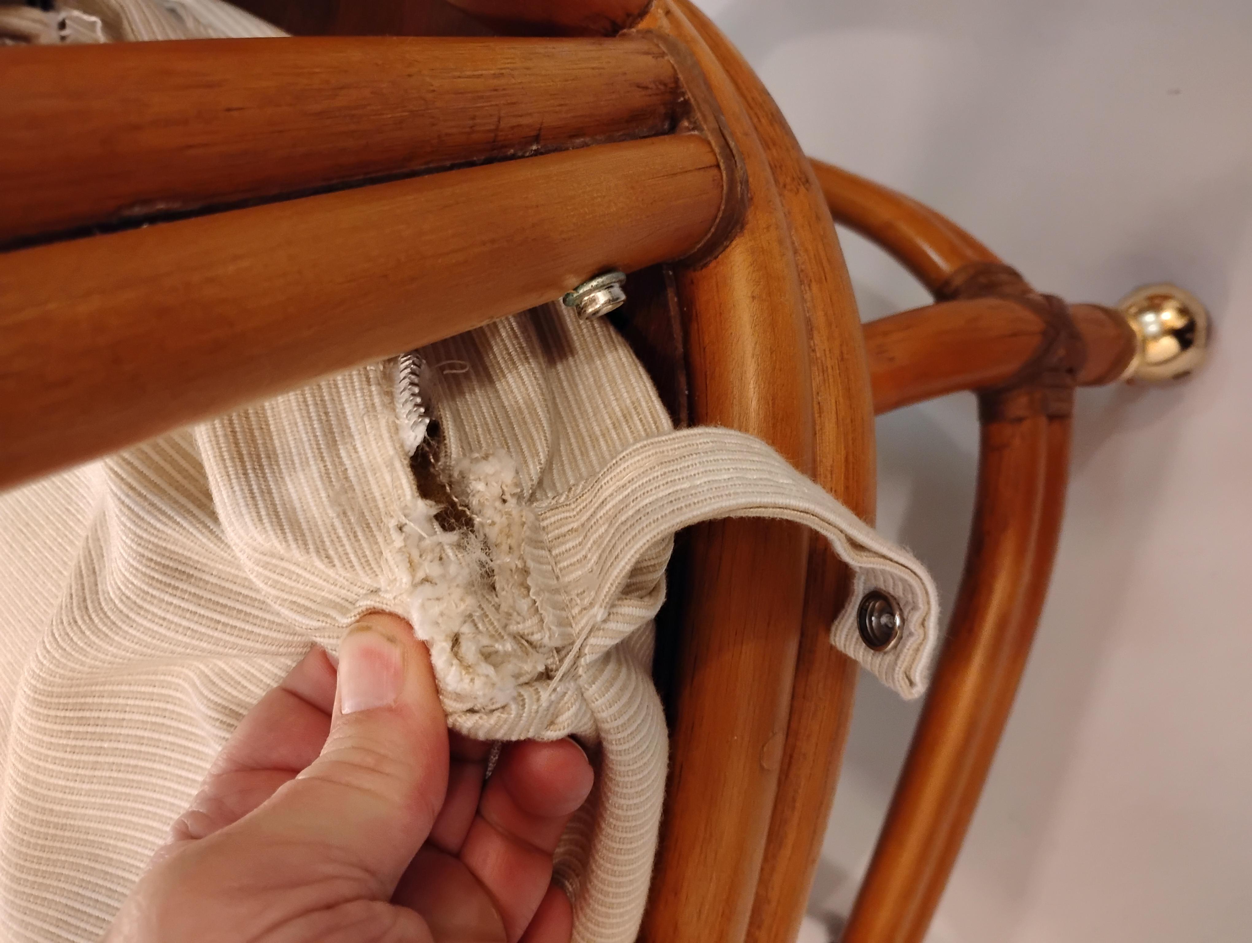 Set da pranzo in rattan del metà secolo di Ficks Reed in vendita 11