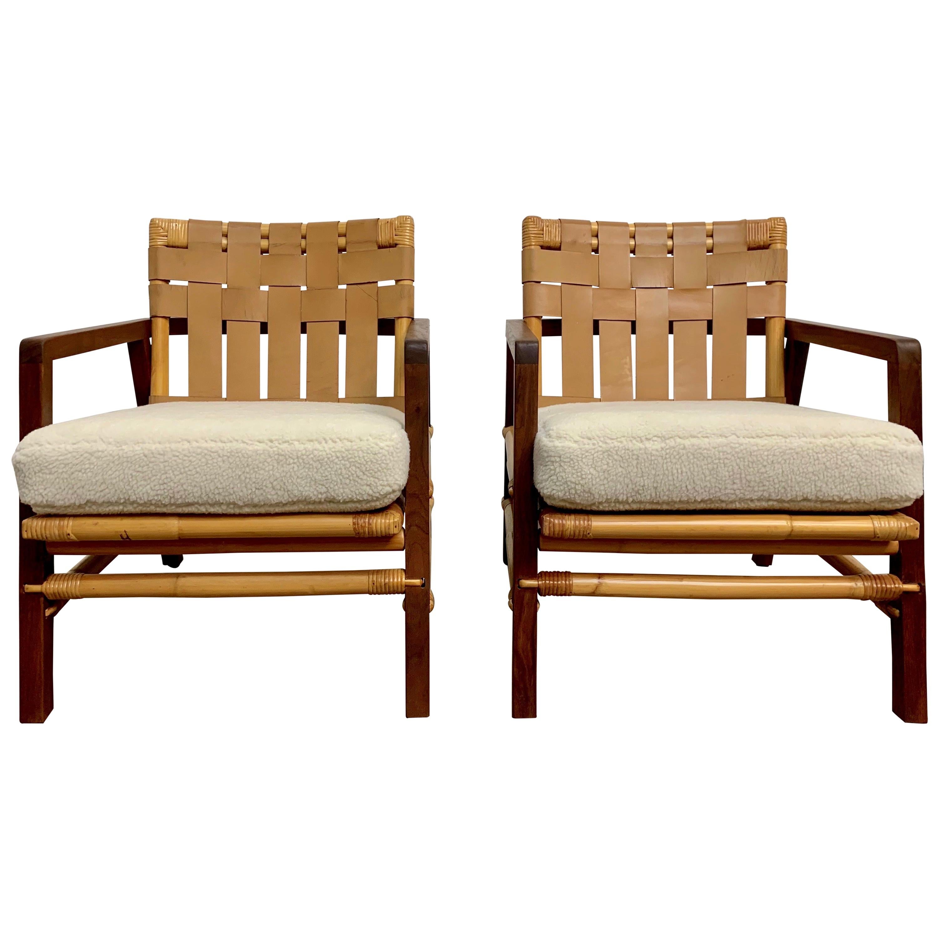Ficks Reed Midcentury Lounge Chairs