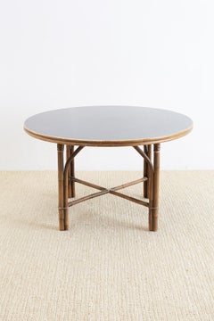 Ficks Reed Midcentury Rattan Dining Table