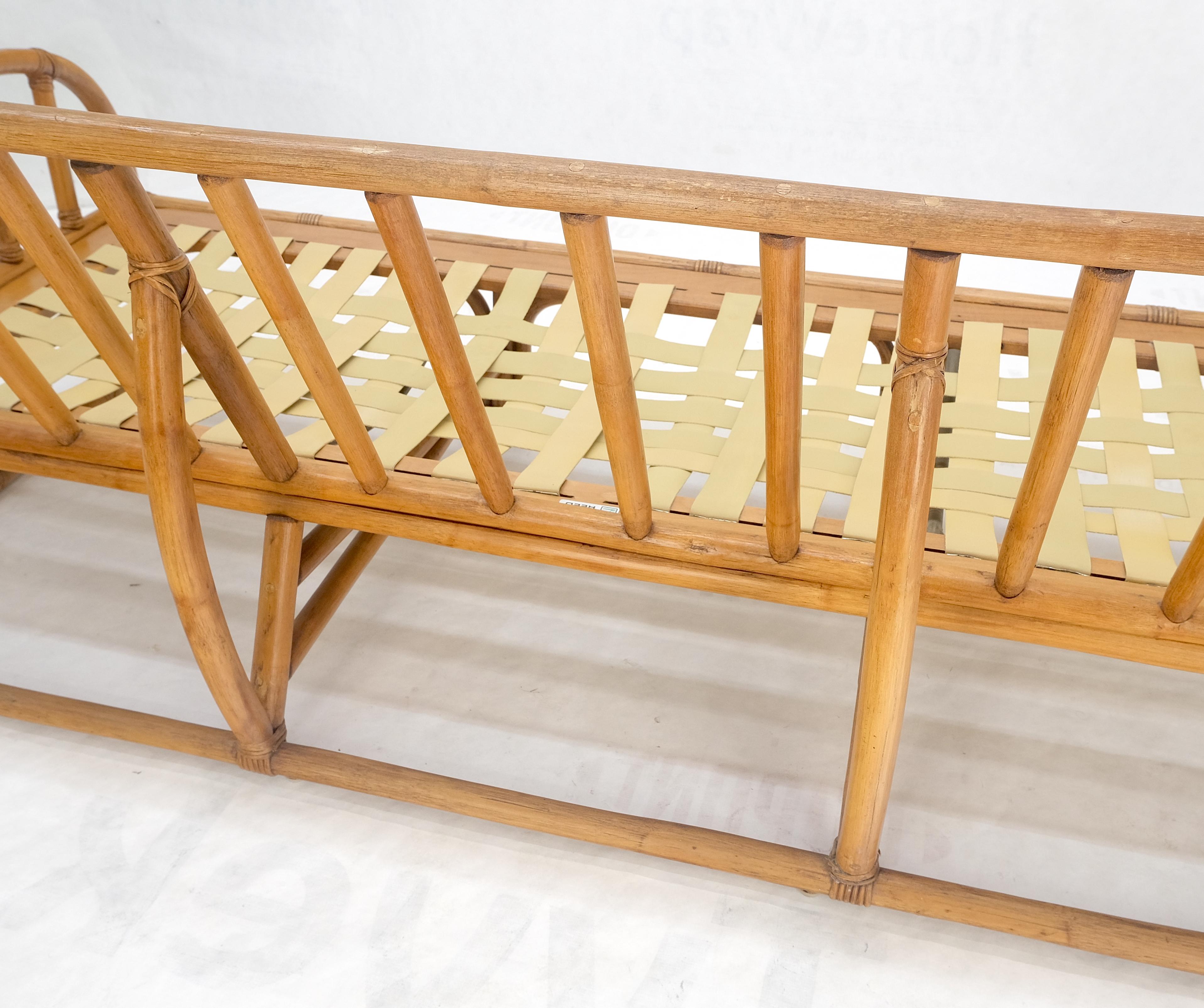 Ficks Reed Rattan Bambus Mid Century Modern Sofa Frame MINT! im Angebot 10