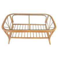 Ficks Reed Rattan Bamboo Mid Century Modern Sofa Frame MINT! For Sale ...