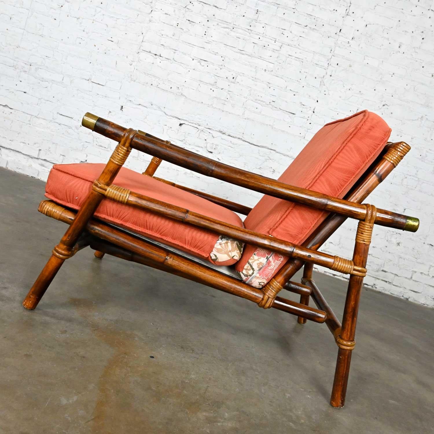 Ficks Reed Rattan Campaign Style Far Horizons Lounge Chair by John Wisner 2