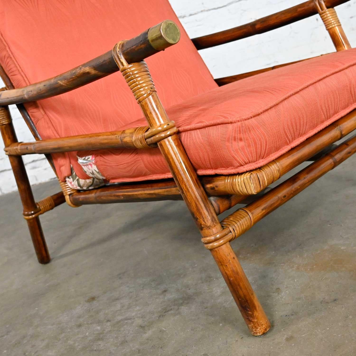 Ficks Reed Rattan Campaign Style Far Horizons Lounge Chair by John Wisner 4
