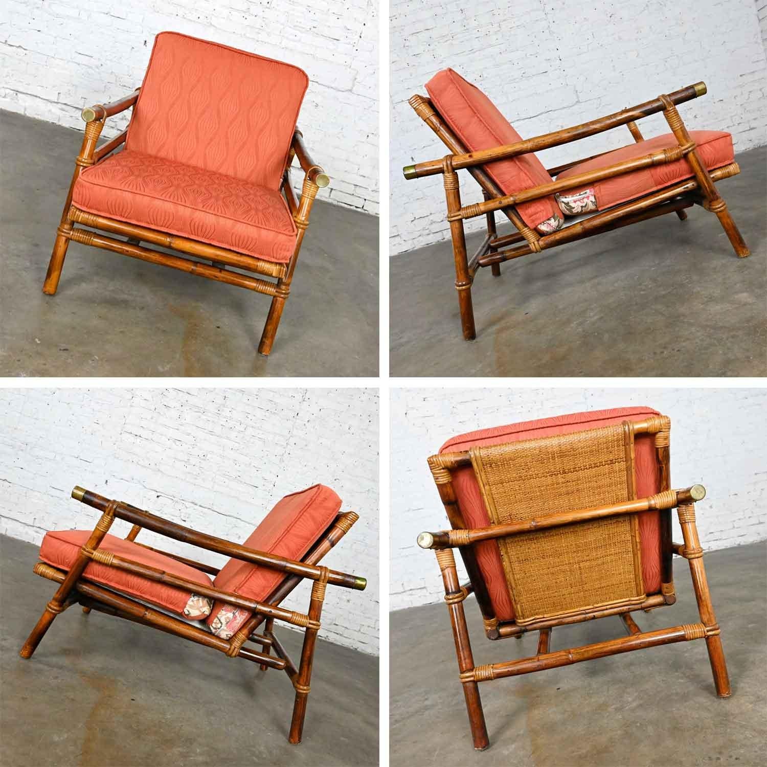 Ficks Reed Rattan Campaign Style Far Horizons Lounge Chair by John Wisner 8