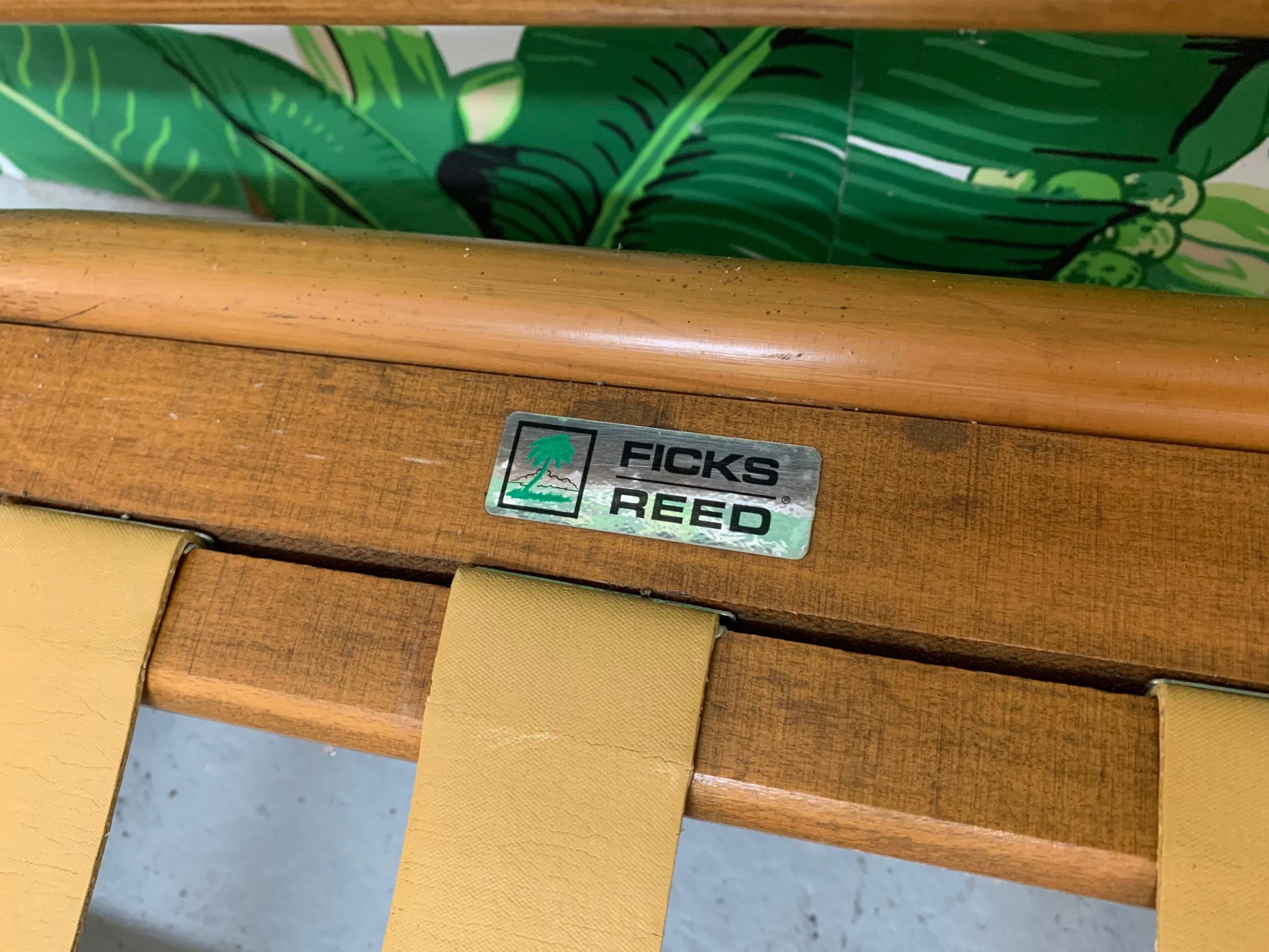 Ficks Reed Rattan Chinoiserie Sectional Sofa 2