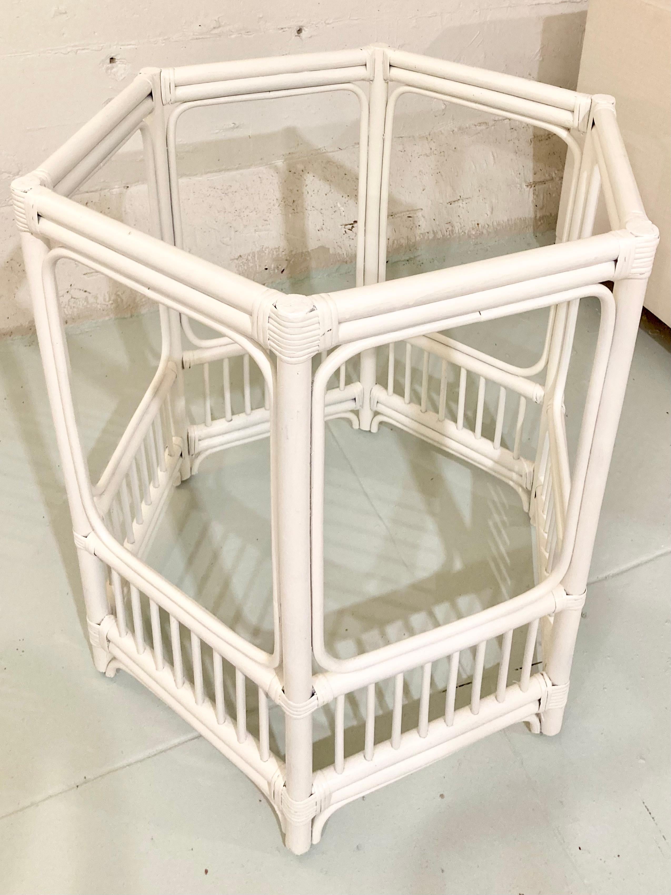 Ficks Reed Rattan Dining Table Base Only For Sale 1