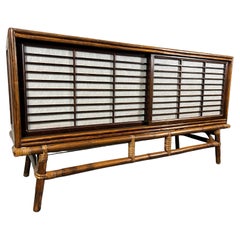 Ficks Reed Rattan & Oak Credenza