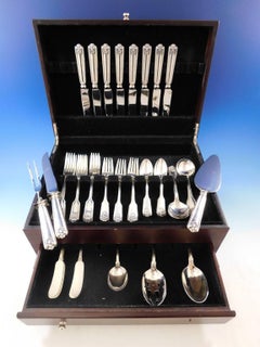 Fiddle Shell by Frank Smith Sterling Silver Flatware Set of 8 Service 54 Pieces
