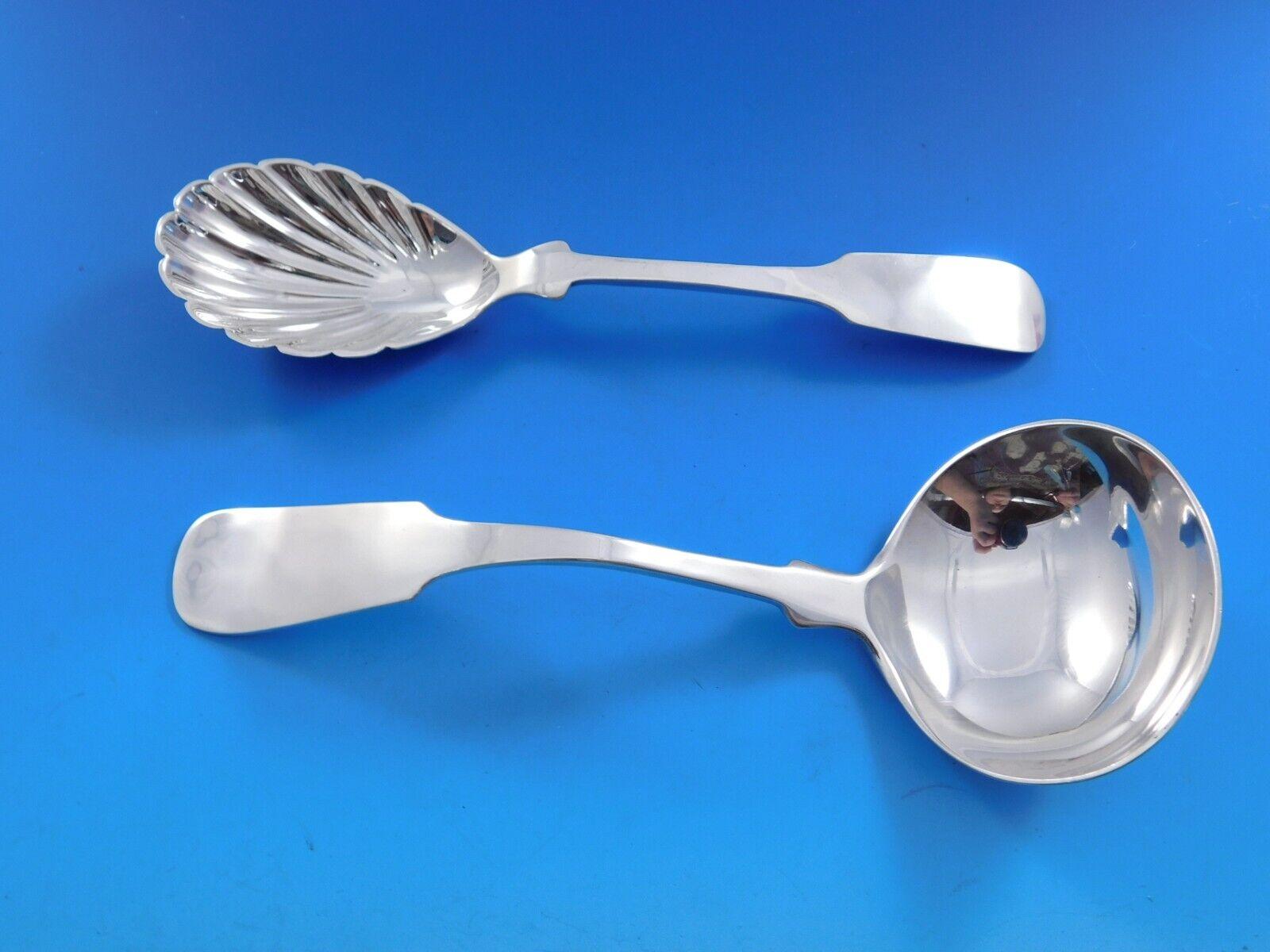 Service d'argenterie sterling Fiddleback par Old Newbury Crafters, 62 pièces en vente 2