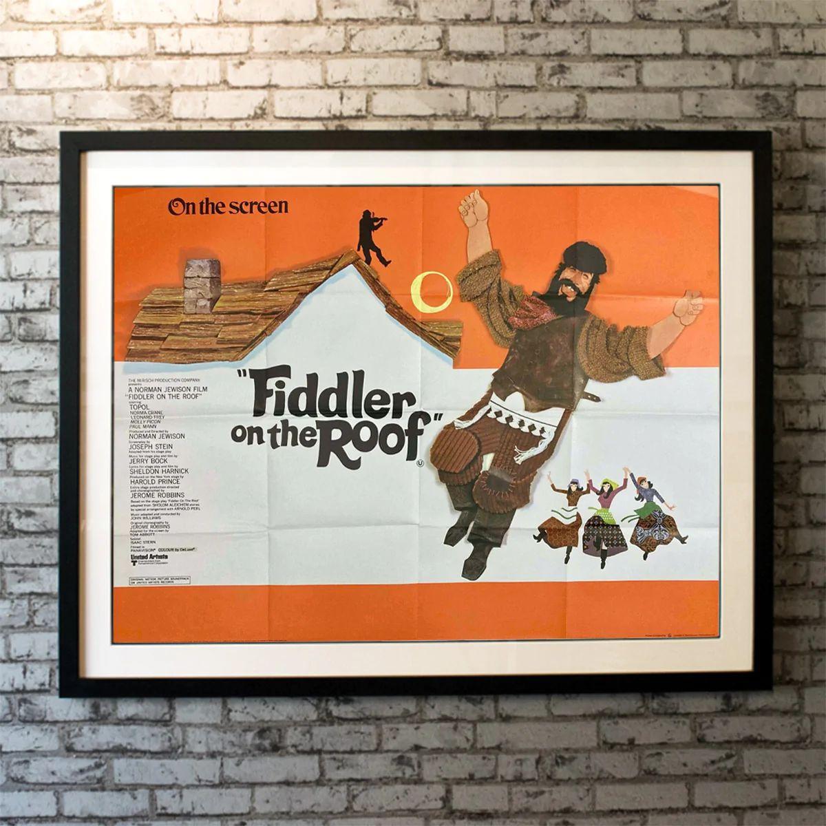 Fiddler On The Roof, Unframed Poster, 1971

Original British Quad (30 X 40 Inches)

Shipping calculated at checkout.
In pre-revolutionary Russia, a Jewish peasant with traditional values contends with marrying off three of his daughters with modern