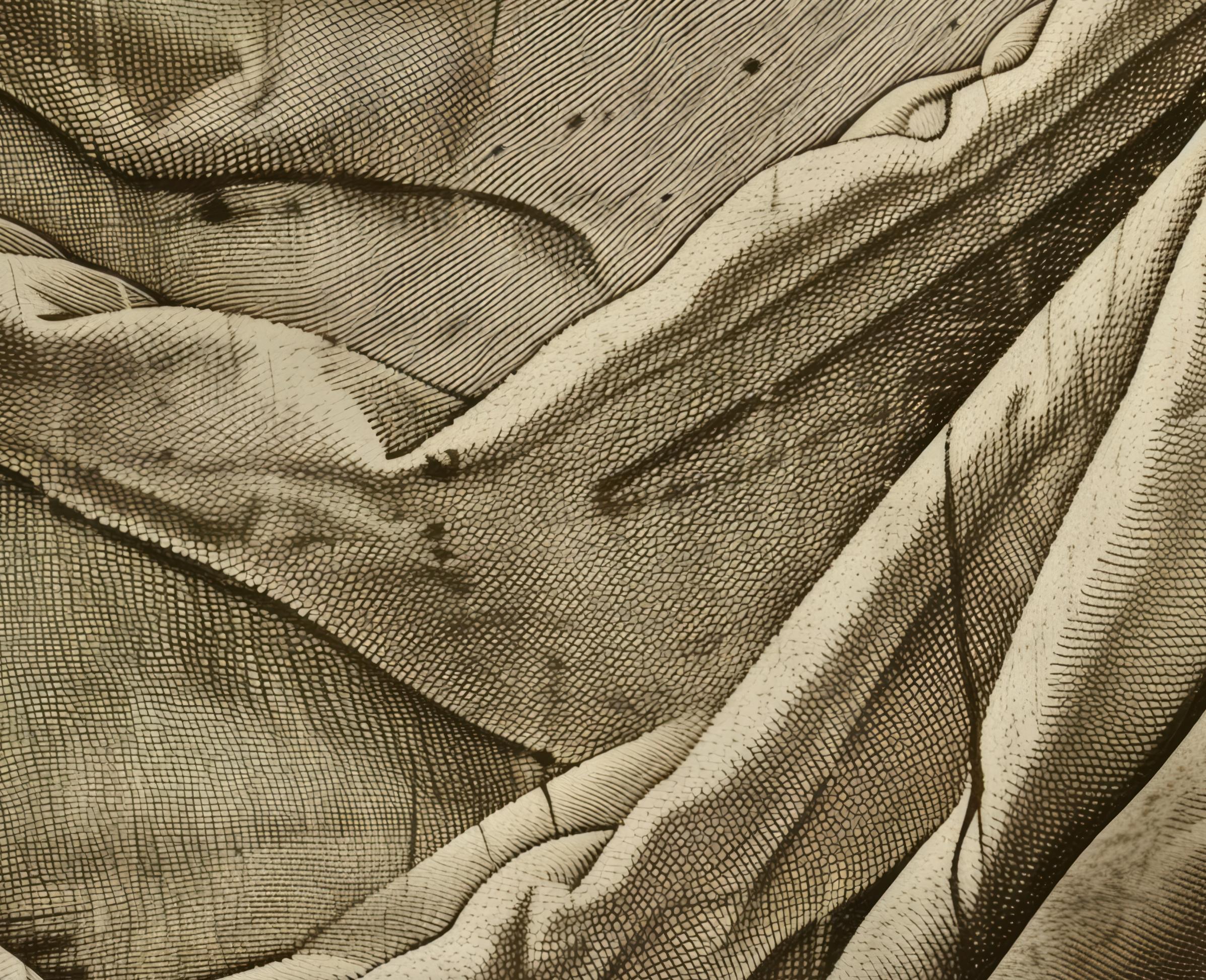 Gravure sur rideau - Photograph de Fidel Santos