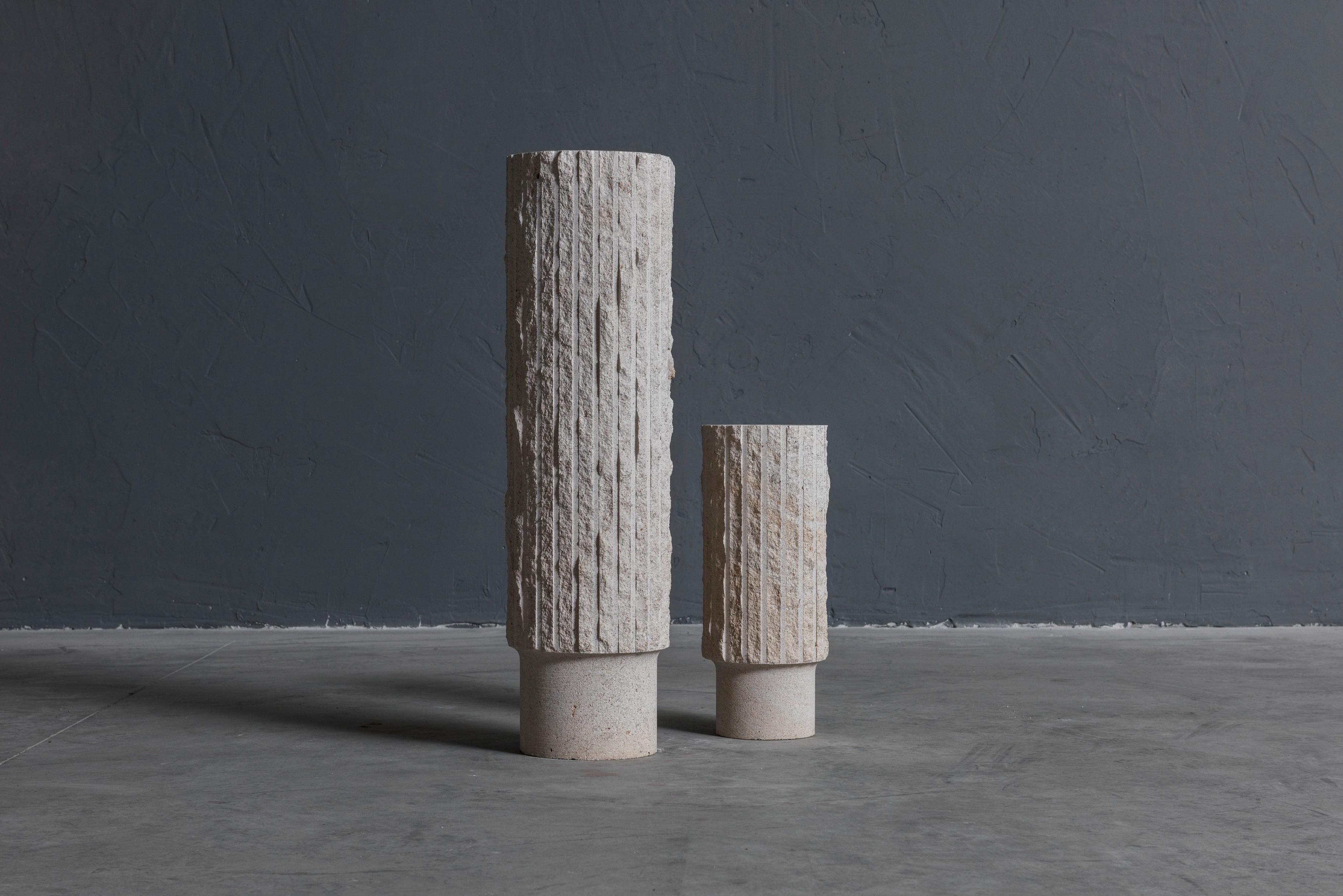 Modern Fidèle Pair of Vases by Frederic Saulou