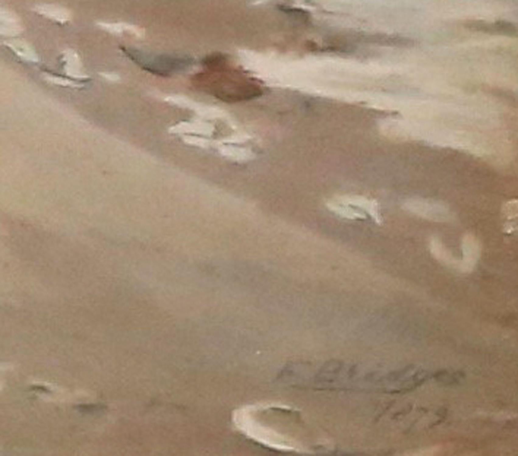 Seascape by Fidelia Bridges (1834-1923, American) For Sale 1