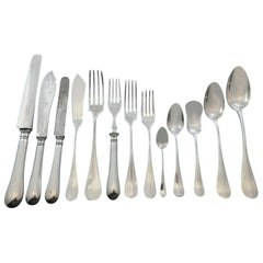 Fidelio by Christofle France Silver Plate Flatware Set Service 186 Pieces Dinner