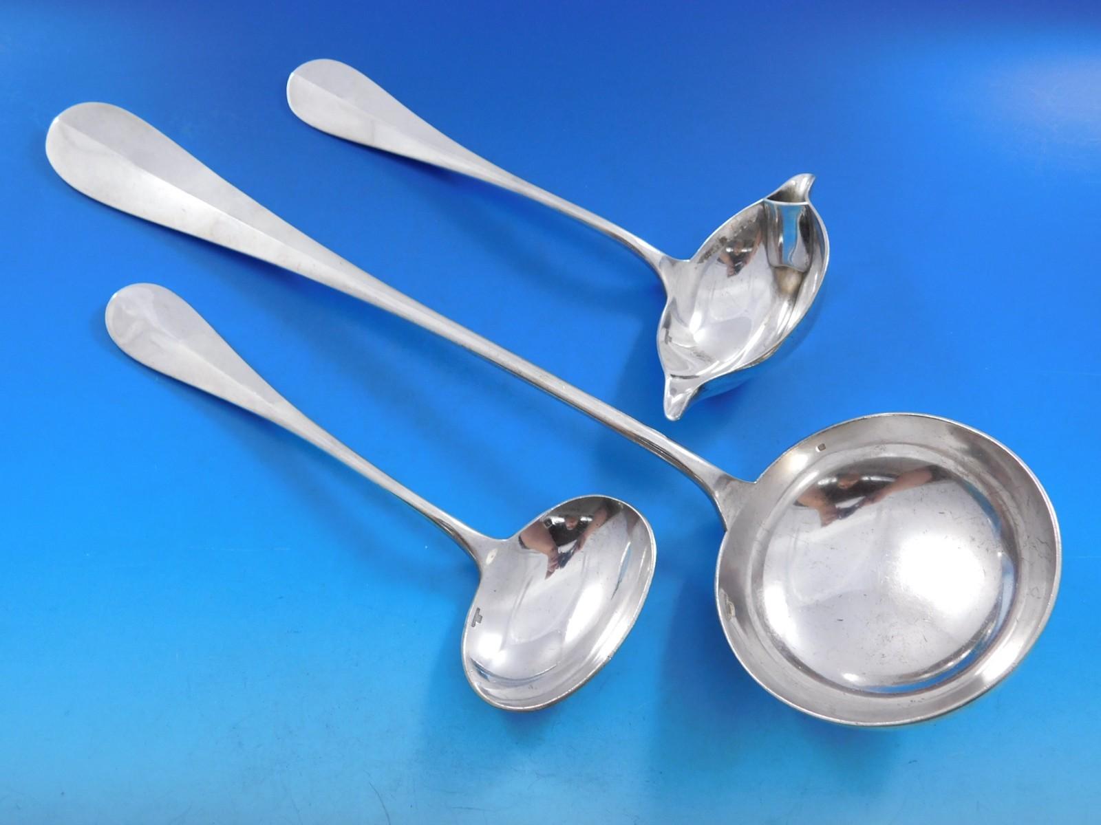French Fidelio by Christofle France Silverplate Flatware Service 12 Set 175 pcs Dinner For Sale