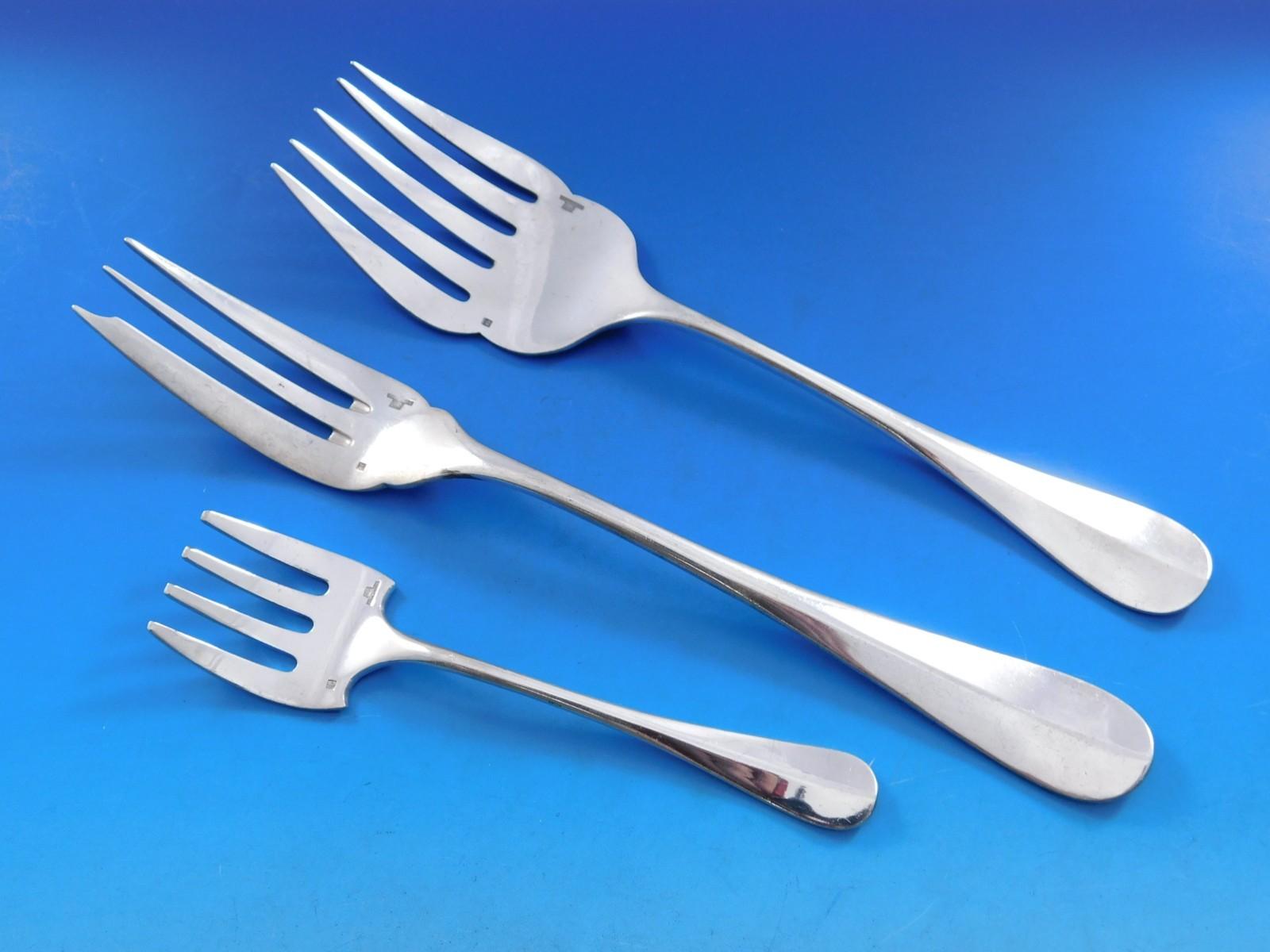 20th Century Fidelio by Christofle France Silverplate Flatware Service 12 Set 175 pcs Dinner For Sale