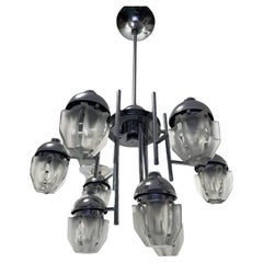 Fidenza Vertaria Artemide Chandelier 9 lights Design Modernariato