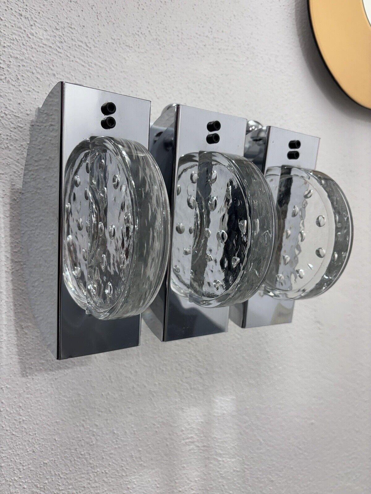 Fidenza Vetraria Paar Wandleuchten 70er Jahre Modernes Design (Italian) im Angebot