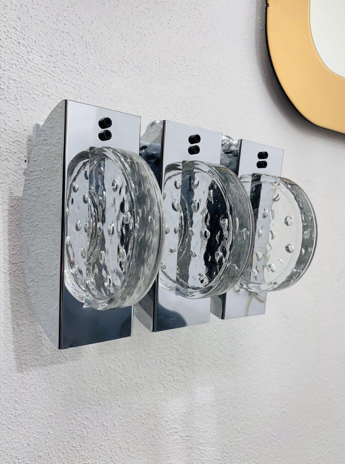 Fidenza Vetraria Paar Wandleuchten 70er Jahre Modernes Design im Zustand „Hervorragend“ im Angebot in Taranto, IT