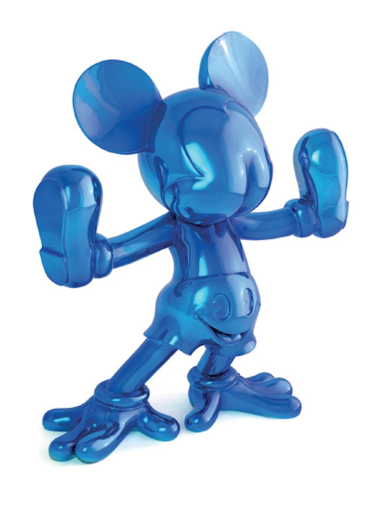Fidia Falaschetti Figurative Sculpture - Freaky Mouse (small) - Polished Chrome or Resin