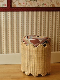 Fidji Pouf aus Rattan und HR-Schaumstoff von POPUS EDITIONS