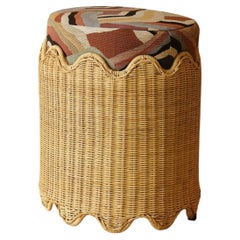 Fidji Pouf aus Rattan und HR-Schaumstoff von POPUS EDITIONS