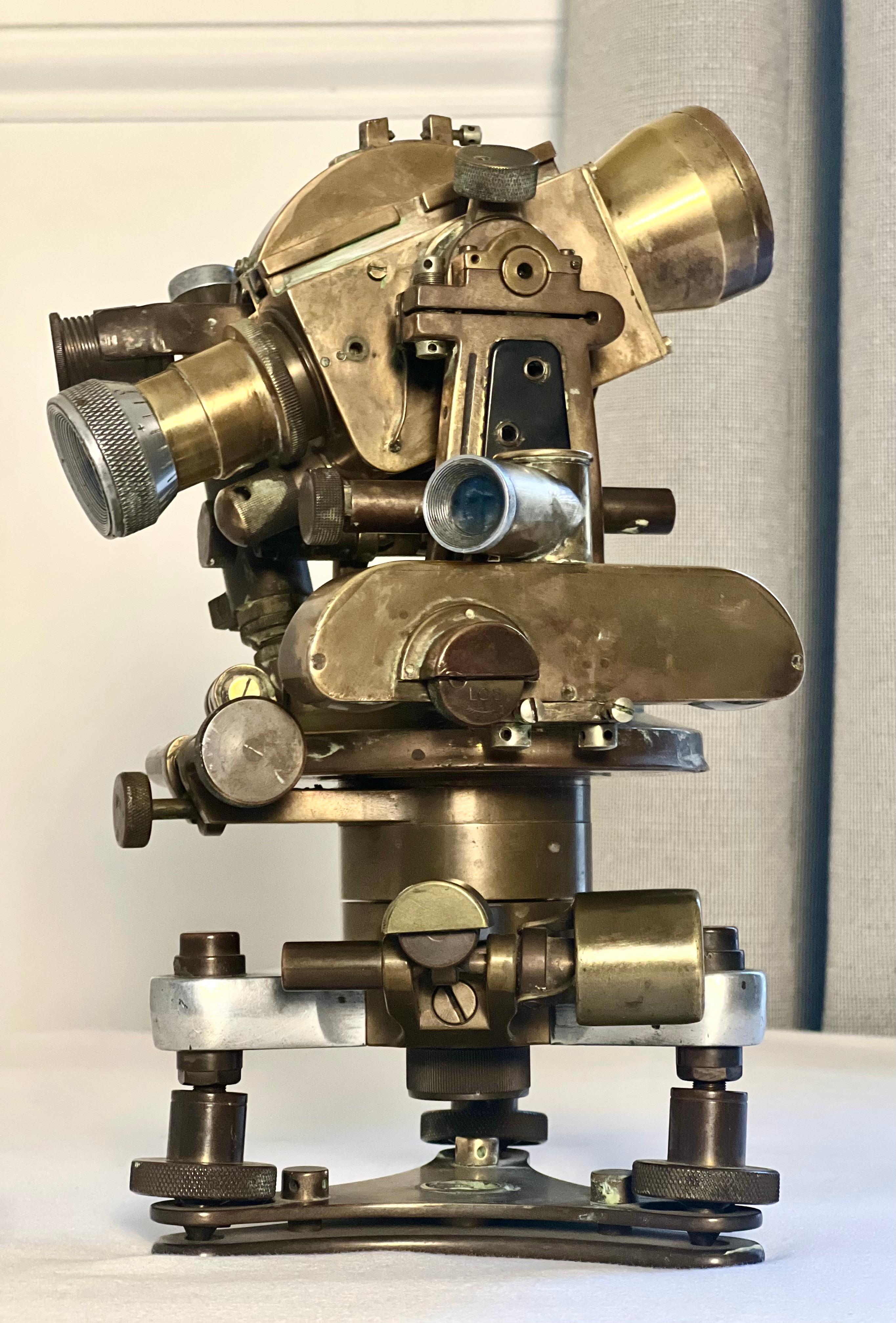 Industrial Field Artillery Theodolite by Srb & Stys of Prague, 1930s For Sale