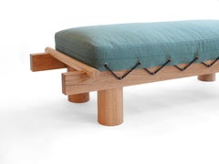 Letto da campo in Oak White e Maria Flora