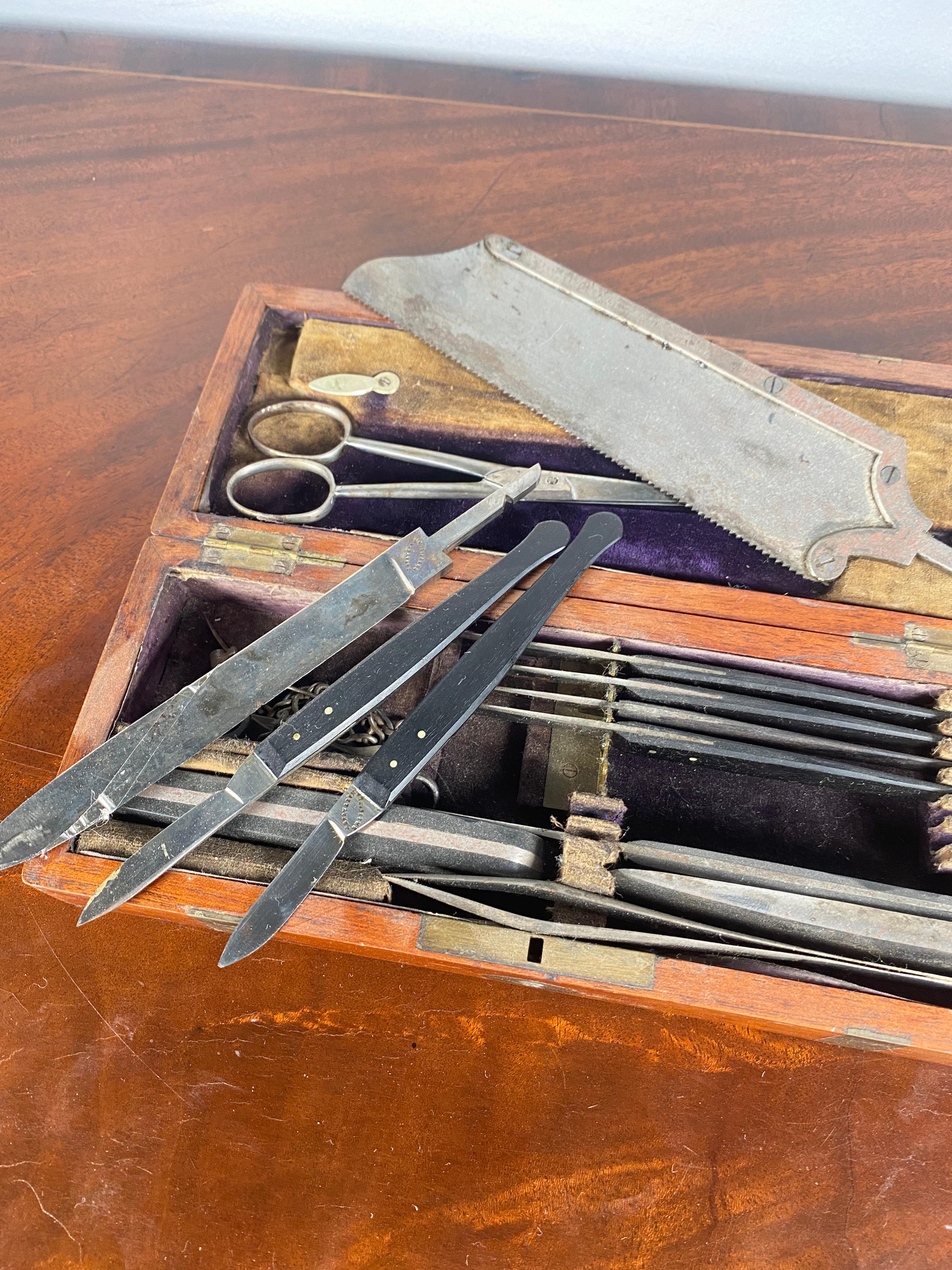 Field Surgeons Post Mortem Instruments Cased Set Civil War, Mid19th Century at 1stDibs